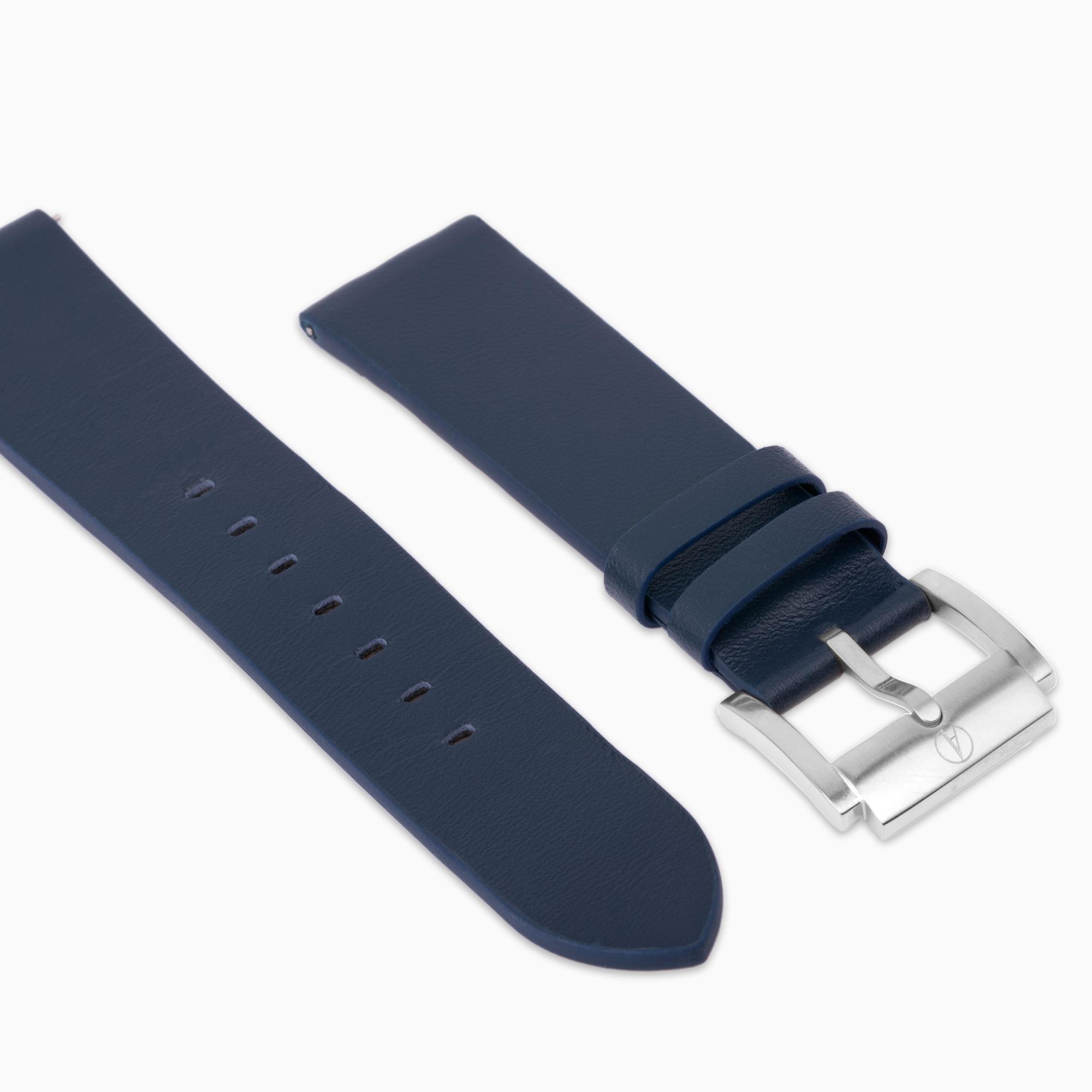 Accurist Origin Men's Navy Leather 22mm Strap